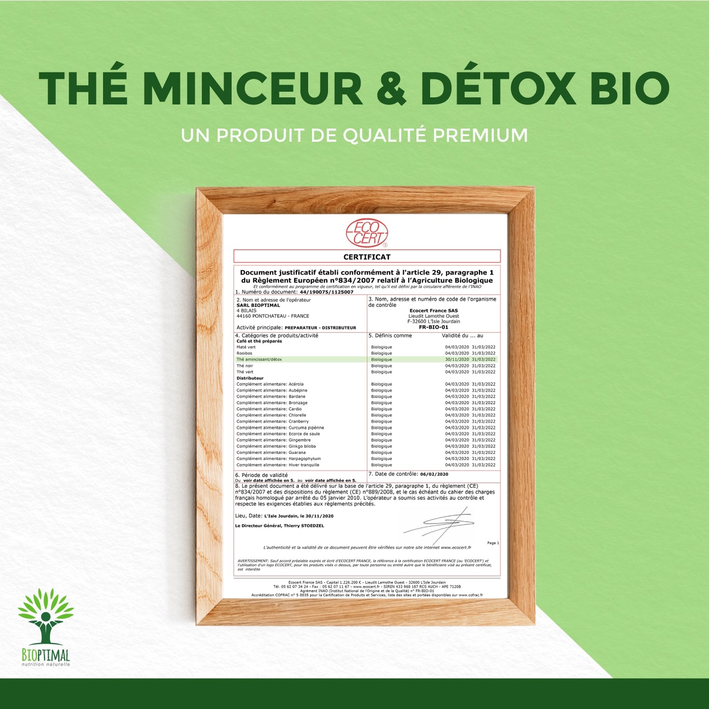 Thé minceur Bio - Infusion perte de poids