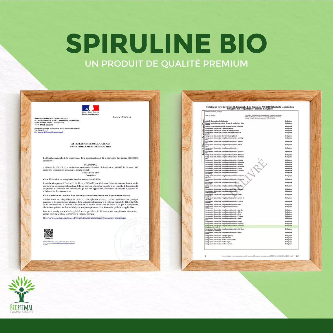 spiruline bio en comprimé