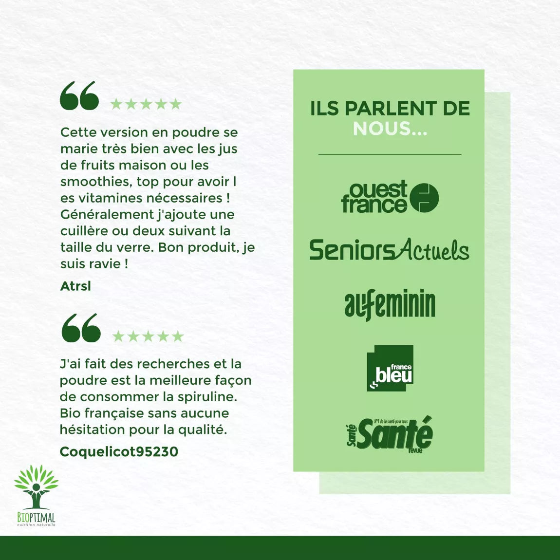 Spiruline Bio en poudre