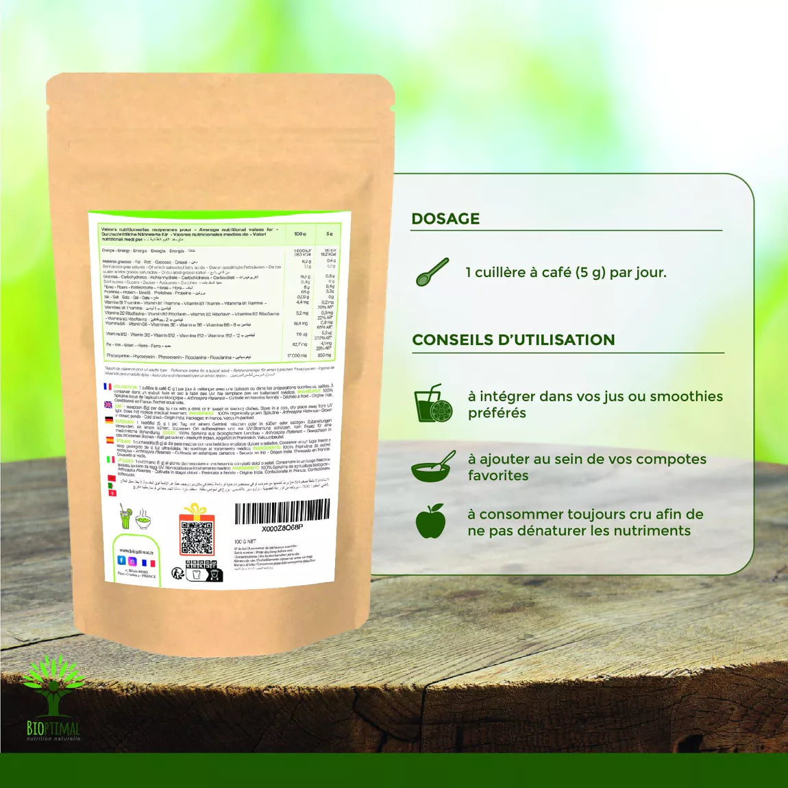 Spiruline Bio en poudre