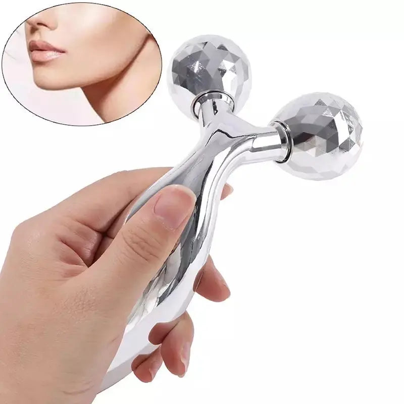 Rouleau de massage visage + 3 Sérums