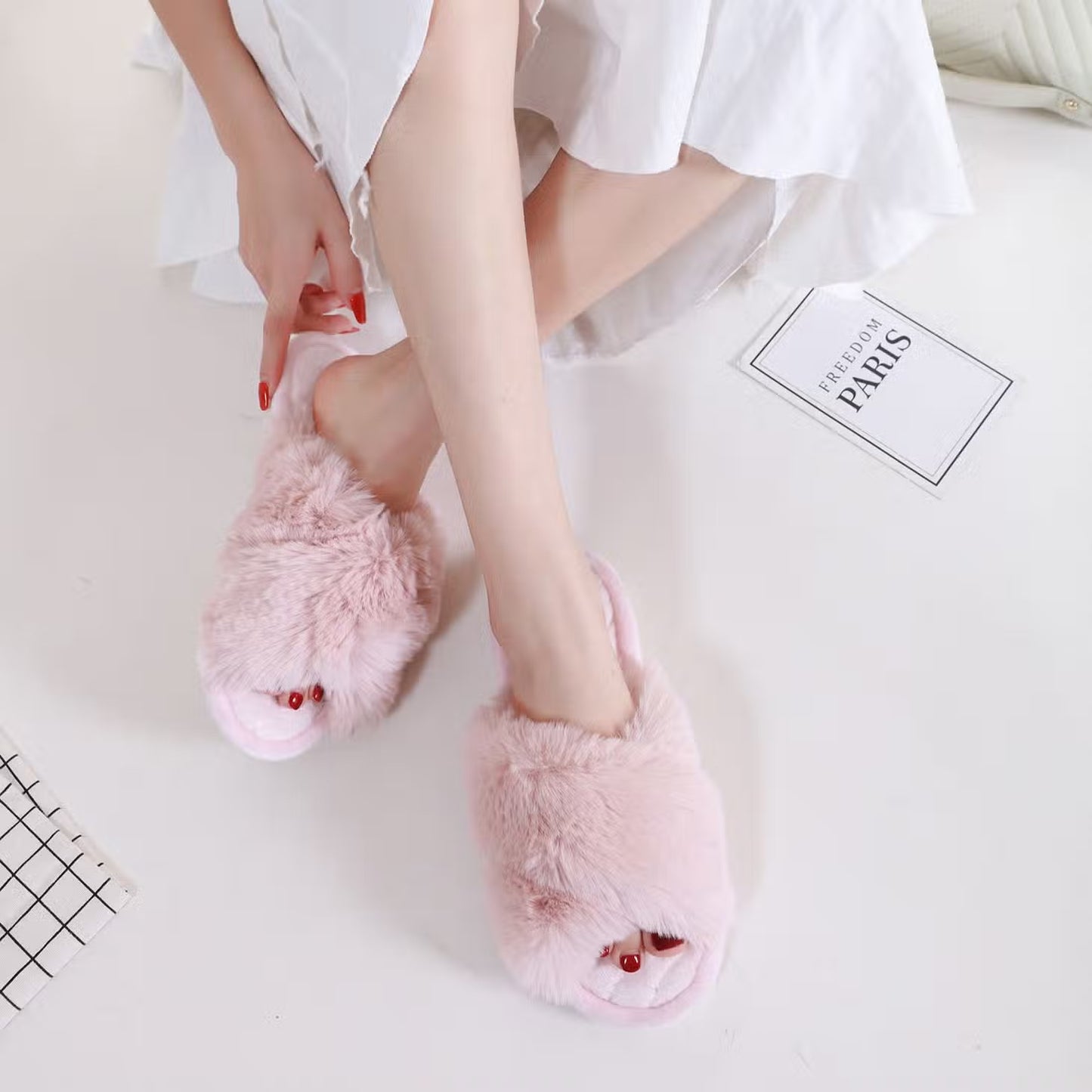 Chaussons femme hiver Rose- épuisé