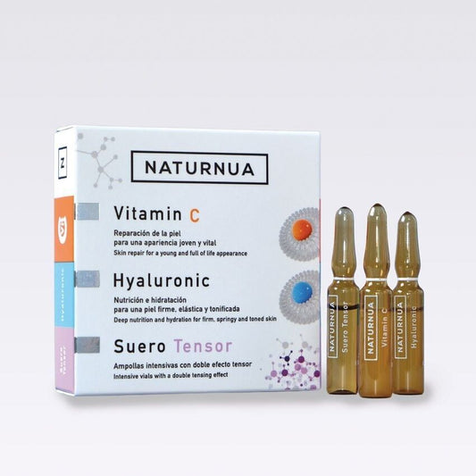 PACK AMPOULES VITAMINE C, HYALURONIQUE ET SÉRUM TENSIONNANT (1 + 1 + 1)