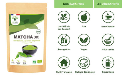 Thé matcha en poudre