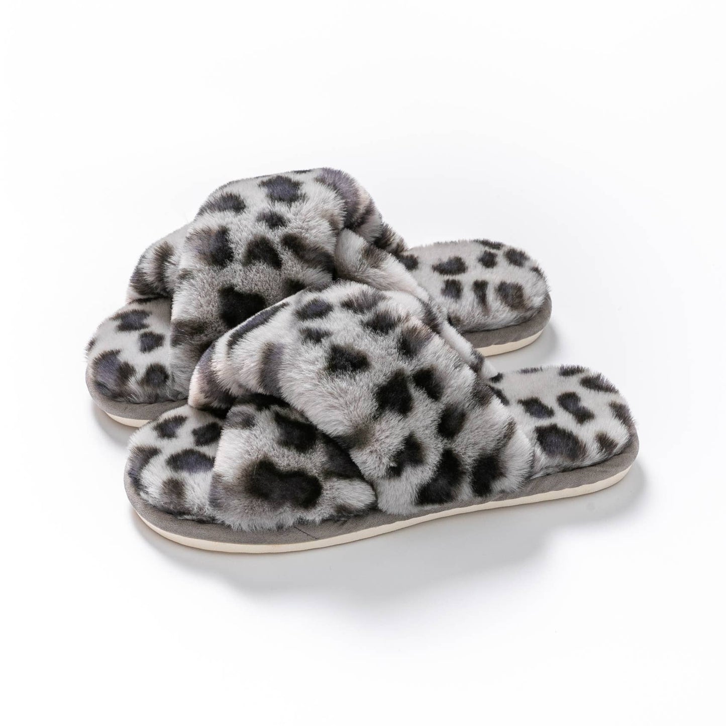 Pantoufles Fierce Comfort Leopard en argent 1950 : 37-38